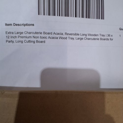 BABILONIA LONG CHARCUTERIE BOARD - 36" X 12" - BROWN image 2