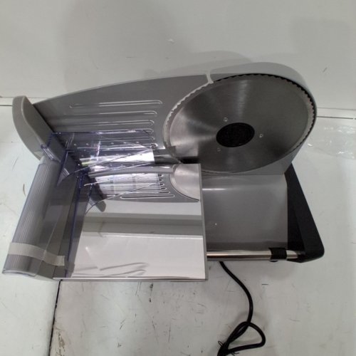 FOHERE MEAT SLICER MACHINE WITH PRECISE 0-15MM ADJUSTABLE THICKNESS AND FOOD PUSHER - 7.5" BLADE - SILVER/BLACK (MODEL: SL-519N) image 4