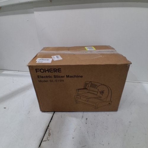 FOHERE MEAT SLICER MACHINE WITH PRECISE 0-15MM ADJUSTABLE THICKNESS AND FOOD PUSHER - 7.5" BLADE - SILVER/BLACK (MODEL: SL-519N) image 5