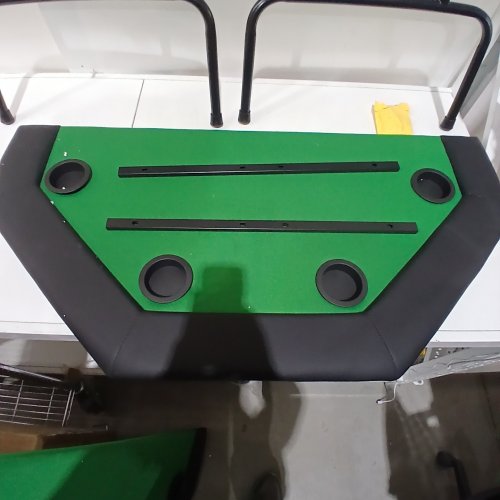 GARVEE OCTAGON POKER TABLE WITH COLLAPSIBLE LEGS - 47" - GREEN / BLACK (MODEL: PHO_34HG0909) image 2