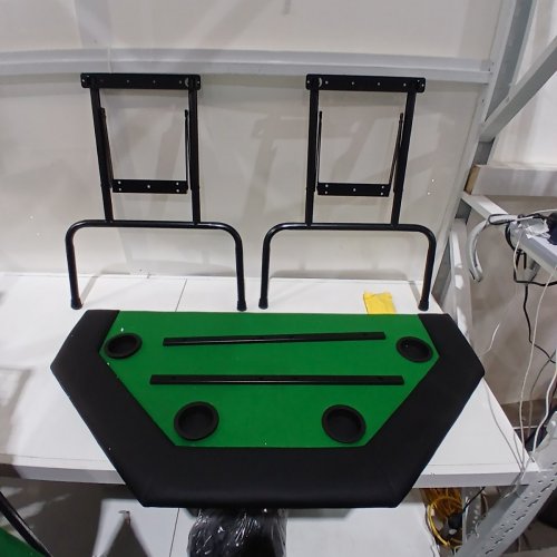 GARVEE OCTAGON POKER TABLE WITH COLLAPSIBLE LEGS - 47" - GREEN / BLACK (MODEL: PHO_34HG0909) image 3