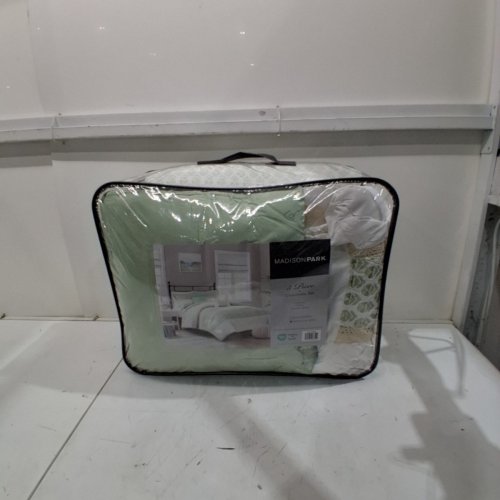 MADISON PARK REAGAN POLYESTER COMFORTER SET - KING - GREEN (MODEL: MP10-8204) image 4