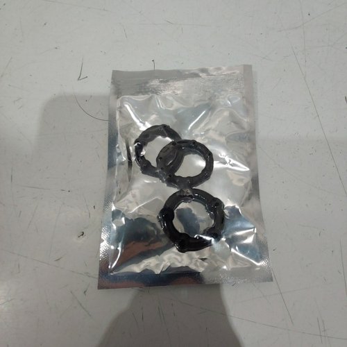 3PK MENS SILICONE MASSAGING COCK RINGS - BLACK - MULTI-SIZES image 2