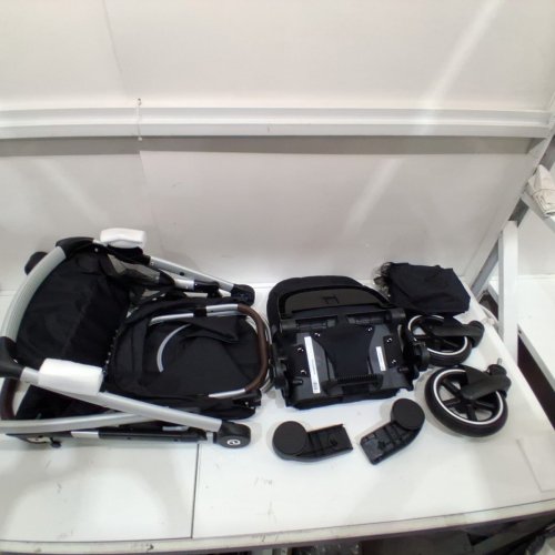 CYBEX GOLD GAZELLE S MODULAR STROLLER WITH SHOPPING BASKET - 50LB SEAT MAX LOAD - BLACK /SILVER (MODEL: 522004813) image 5