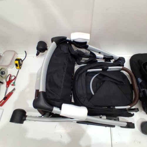 CYBEX GOLD GAZELLE S MODULAR STROLLER WITH SHOPPING BASKET - 50LB SEAT MAX LOAD - BLACK /SILVER (MODEL: 522004813) image 6