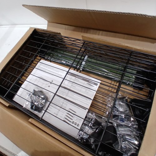 M MZG 4-TIER STORAGE RACK METAL WIRE SHELVING UNIT - 59" - 1400LBS - BLACK (MODEL: ‎A40115150FK402) image 2