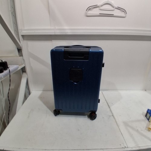 WRANGLER HARDCASE SUITCASE LUGGAGE WITH CUP HOLDER - 24'' - BLUE image 2