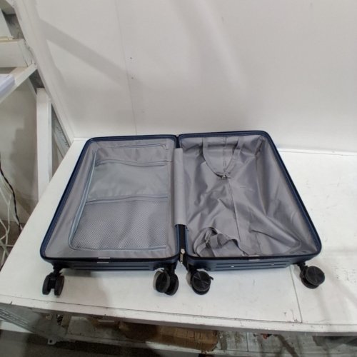 WRANGLER HARDCASE SUITCASE LUGGAGE WITH CUP HOLDER - 24'' - BLUE image 4