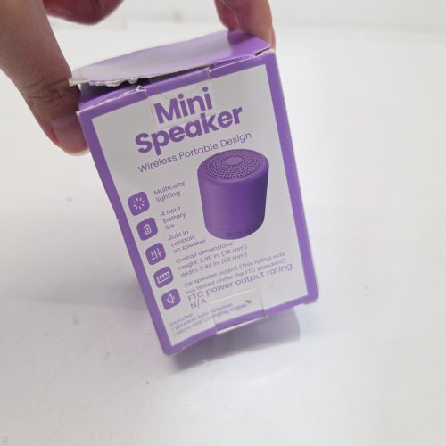 GEMS MINI WIRELESS BLUETOOTH SPEAKER - PURPLE (MODEL: BTSP8) image 3