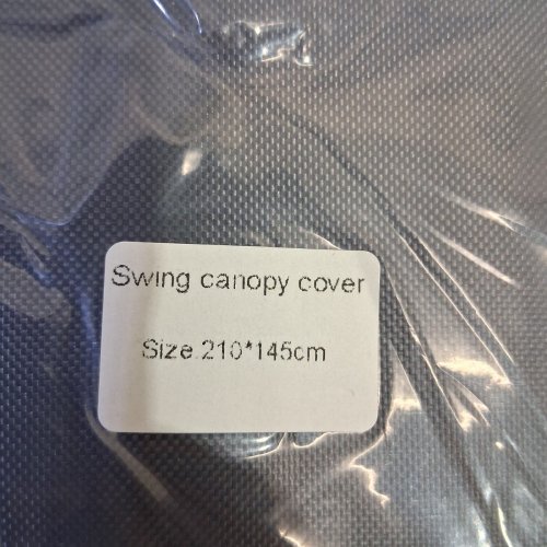 SWING CANOPY COVER - 7FT X 5FT - DARK GRAY image 2