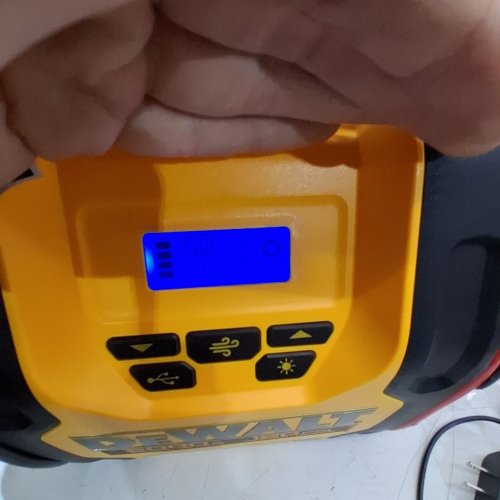 DEWALT JUMP STARTER WITH AIR COMPRESSOR - 2000A, 120 PSI, 60W, 15W - YELLOW AND BLACK (ITEM: 1680353) image 2