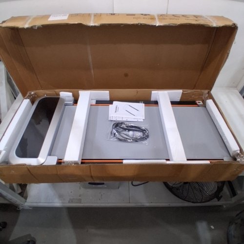 TRISOMY WALKING PAD TREADMILL WITH MANUAL INCLINE AND BLUETOOTH SPEAKER - 3.5HP, 6MPH MAX - SILVERY GRAY - (MODEL: SD-801) image 2