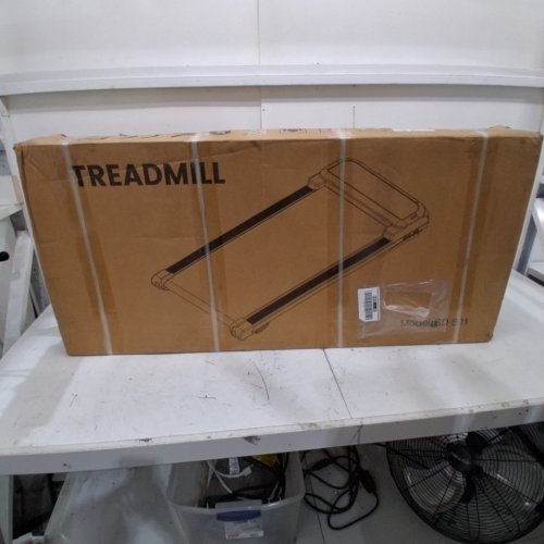 TRISOMY WALKING PAD TREADMILL WITH MANUAL INCLINE AND BLUETOOTH SPEAKER - 3.5HP, 6MPH MAX - SILVERY GRAY - (MODEL: SD-801) image 4