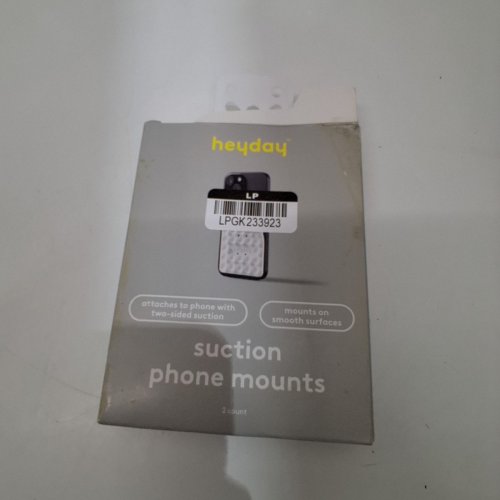 2PK HEYDAY SUCTION CUP PHONE MOUNTS - UNIVERSAL - CLEAR image 2