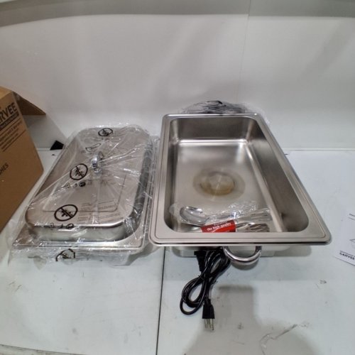 GARVEE STAINLESS STEEL BUFFET ELECTRIC CHAFING DISH - 9QT - SILVER (MODEL: PIS_00PKPJL6) image 3