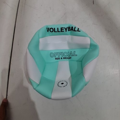 SOFT BEACH VOLLEYBALL - SIZE-5 - LIGHT BLUE/WHITE image 2