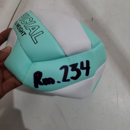 SOFT BEACH VOLLEYBALL - SIZE-5 - LIGHT BLUE/WHITE image 3