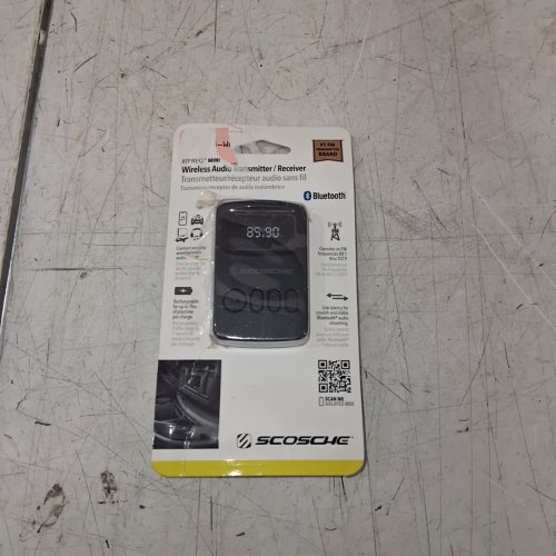 SCOSCHE BLUETOOTH WIRELESS AUDIO TRANSMITTER / RECEIVER - FM 88.1-107.9 MHZ; UP TO 7 HR PLAYTIME - BLACK (MODEL: BTTRFM-RP) image 5
