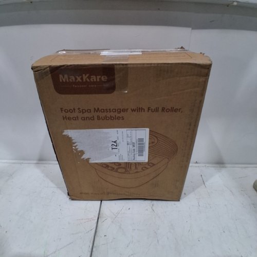 MAXKARE FOOT SPA MASSAGER WITH HEAT, BUBBLES & VIBRATION - BLACK (MODEL: XKAM-SPA18) image 4