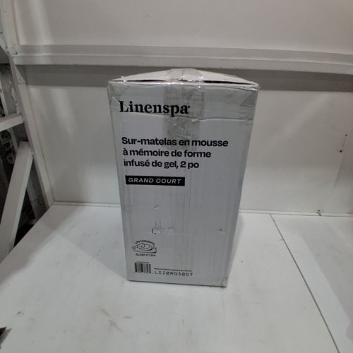 LINENSPA 2" GEL MEMORY FOAM MATTRESS TOPPER - SHORT QUEEN - BLUE (MODEL: LS20RQ30GT) image 3