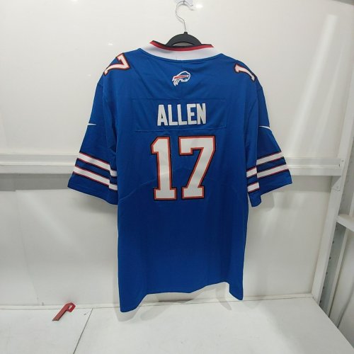 MEN'S NFL BUFFALO BILLS #17 JOSH ALLEN JERSEY - LARGE - BLUE/WHITE/RED image 3