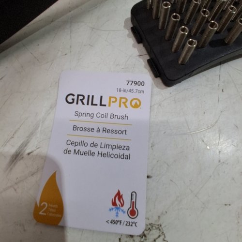 2PC GRILLPRO SPRING COIL GRILL BRUSH - 18" - BLACK (MODEL: 77900) image 3
