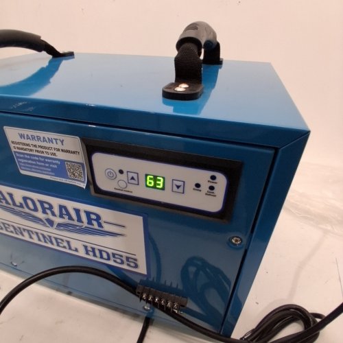 ALORAIR COMMERCIAL DEHUMIDIFIER WITH DRAIN HOSE, COMPACT, PORTABLE, AUTO DEFROST, MEMORY STARTING - 113 PINTS - 115V - BLUE - (SENTINEL HD55) image 2