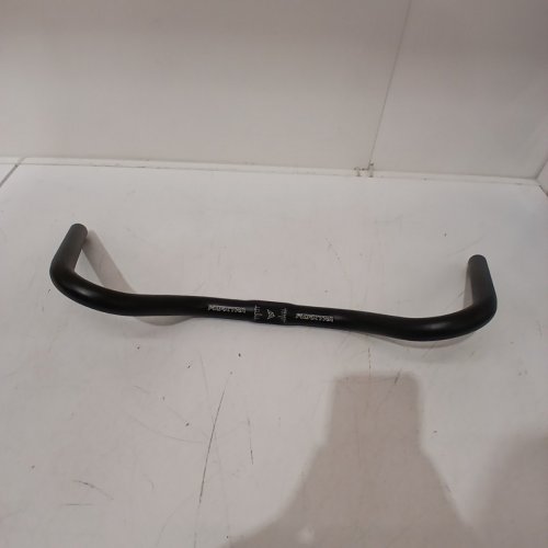 BULLHORN BICYCLE HANDLEBAR FOR ROAD & MTB CYCLING - 22" - BLACK image 2