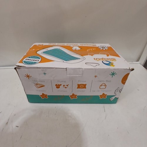 SLEEPAH INFLATABLE TODDLER TRAVEL BED - 61" X 40" X 12" - AQUAMARINE image 4