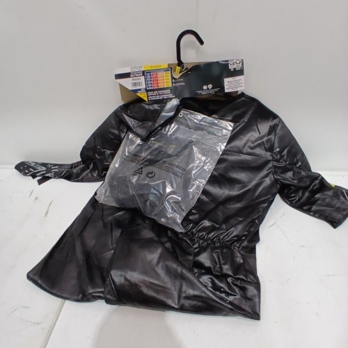 3PC BOY RUBIES BATMAN COSTUME - LARGE 10-12 - BLACK image 3