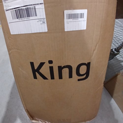 KELTARO PREMIUM MATTRESS TOPPER - KING - 4" - BLUE/WHITE image 4