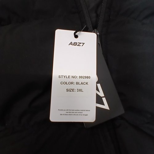 A8Z7 HOODED PUFFER VEST - 3XL - BLACK (STYLE: 992980) image 2