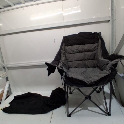 NORTHROAD OVERSIZED FOLDABLE HEATED CAMPING CHAIR WITH 3 CONTROL LEVELS *BATTERY NOT INCLUDED* - BLACK / GREY (MODEL: BL-099) image 3