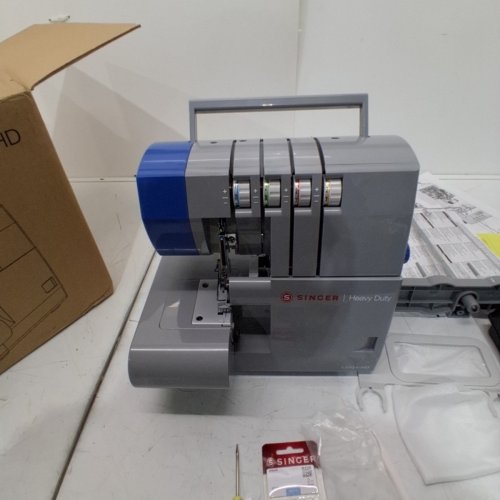 SINGER X5004-HD METAL FRAME SERGER AND OVERLOCK MACHINE - GREY/BLUE - (MODEL: X5004-HD) image 3