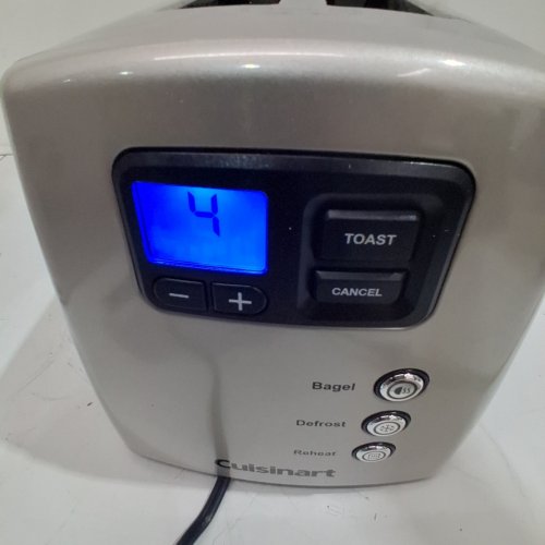 CUISINART ELITE COLLECTION 2-SLICE LEVERLESS COUNTDOWN TOASTER - STAINLESS STEEL/SILVER - (CPT-420C) image 2