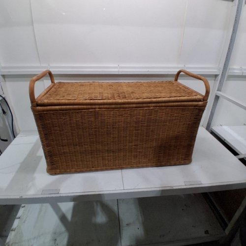 HEARTH & HAND WITH MAGNOLIA OVERSIZE WOVEN BLANKET CHEST - 40" X 18" X 24" - BROWN (MODEL: 324-04-0010) image 2