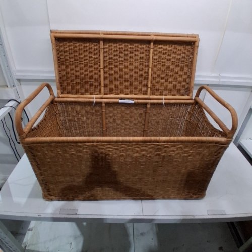 HEARTH & HAND WITH MAGNOLIA OVERSIZE WOVEN BLANKET CHEST - 40" X 18" X 24" - BROWN (MODEL: 324-04-0010) image 4