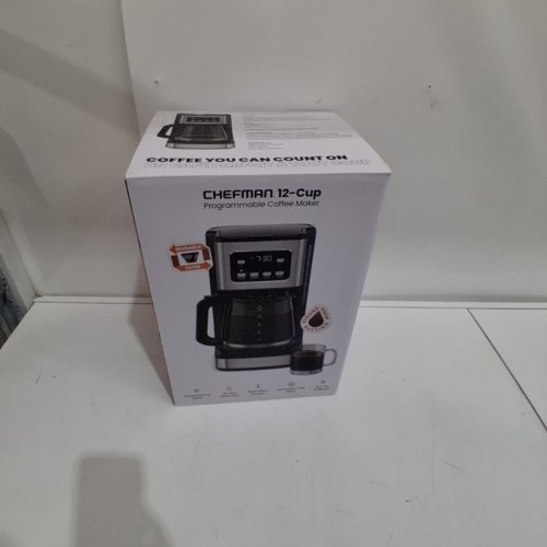 CHEFMAN PROGRAMMABLE COFFEE MAKER WITH DIGITAL DISPLAY & AUTO -BREW FUNCTION - 12-CUP - STAINLESS STEEL (MODEL: RJ14-12-SQ)) image 5