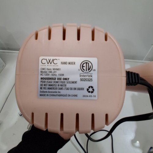 CWC HAND MIXER - 120 V 150W - PINK (MODEL: HM-J01) image 3