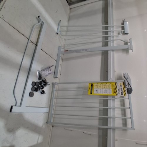 REGALO EASY-STEP METAL WALK-THROUGH SAFETY GATE - 30" X 29'' - 38.5'' - WHITE (MODEL: 1160DS) image 2