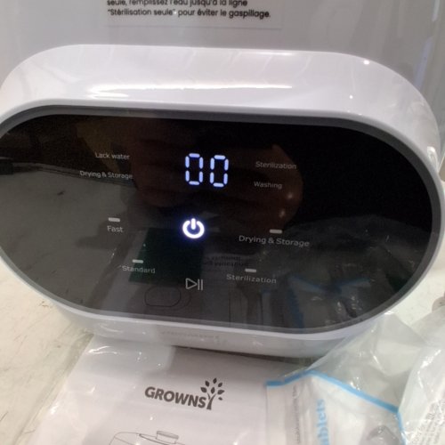 GROWNSY ALL-IN-ONE BOTTLE BOTTLE WASHER AND STERILIZER AND DRYER MACHINE WITH DETERGENT TABLETS- WHITE (MODEL: ZMW-STHB01-3) image 2