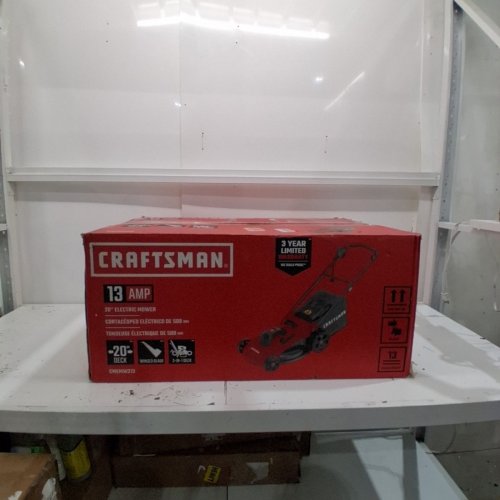 CRAFTSMAN CORDED ELECTRIC 3-IN-1 PUSH LAWN MOWER WITH MULCHING REAR BAGGING & SIDE DISCHARGE, WITH FOLDING HANDLE, 6 HEIGHT SETTINGS & DURABLE STEEL DECK - 13A - 20″ - RED (MODEL: CMEMW213) image 6