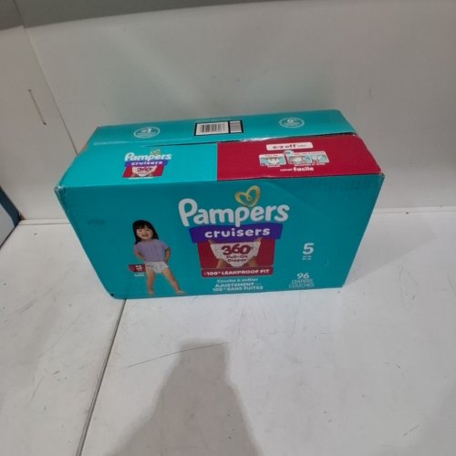 96PK PAMPERS PULL ON CRUISERS 360° 100% LEAKPROOF FIT DISPOSABLE BABY DIAPERS - SIZE 5 (27LBS+) image 2