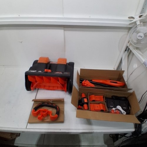 VOLTASK CORDLESS SNOW BLOWER SHOVEL - 16" - 48 V - ORANGE / BLACK (ITEM: SS-40A) image 3