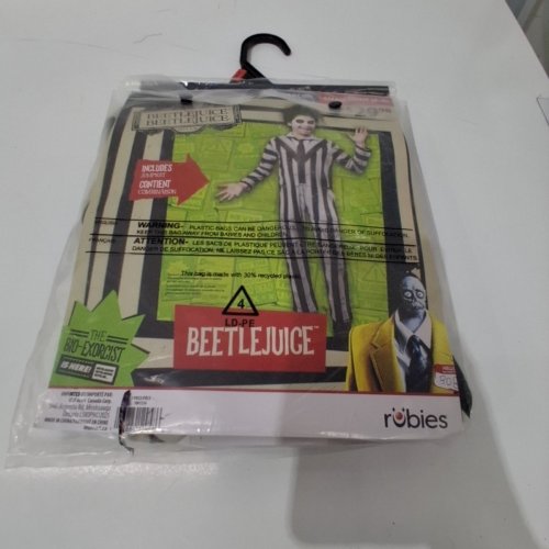 BOYS RUBIES BEETLEJUICE COSTUME - SMALL (4-6) - WHITE/BLACK (STYLE: 1001534) image 2