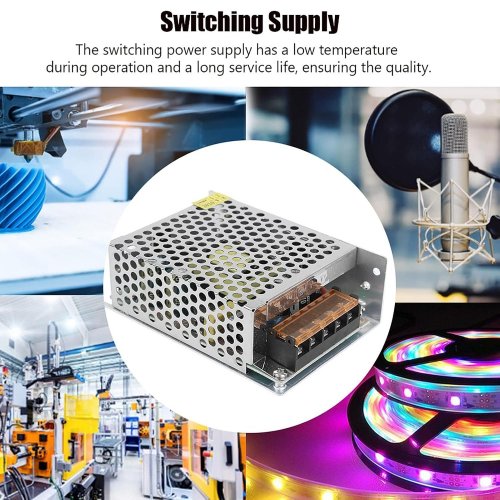 MULTIPURPOSE SWITCHING POWER SUPPLY DRIVE - DC5V 12A OUTPUT, 60W - SILVER (MODEL: S-60-5) image 2