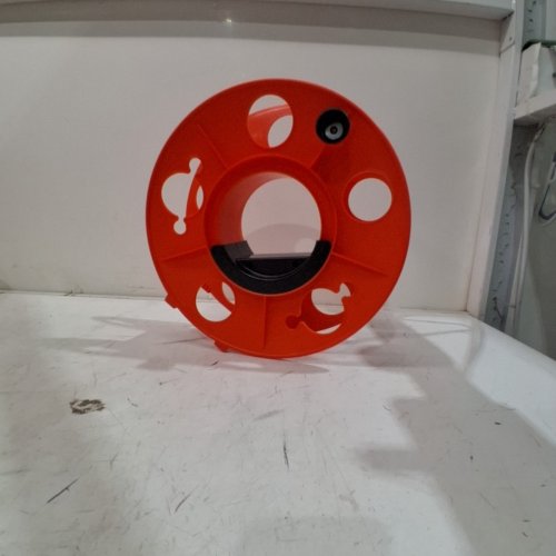 BAYCO CORD STORAGE REEL WITH SPIN HANDLE - 150FT CORD CAPACITY - ORANGE (MODEL: KW-130) image 2