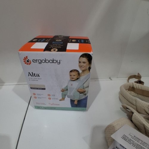 ERGOBABY ALTA HIP SEAT ALL-POSITION BREATHABLE SOFT FLEX MESH HIP SEAT & CARRIER - 12-45LBS - NATURAL BEIGE (MODEL: BCHIPSFMNATBGE) image 4