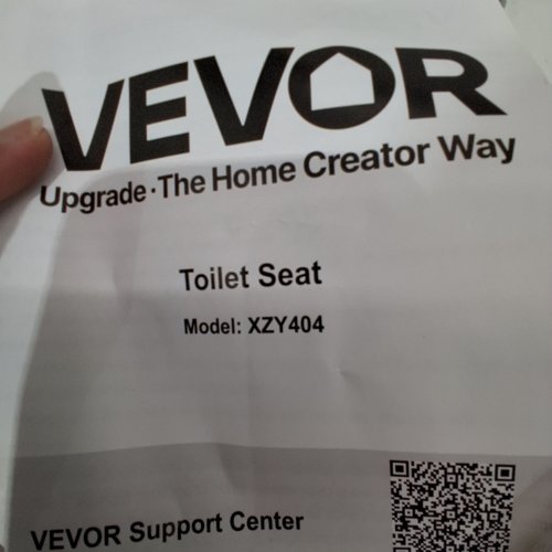 VEVOR PORTABLE FOLDABLE TRAVEL CAMPING TOILET WITH STAINLESS STEEL FRAME - 350LBS MAX - BLACK - (MODEL: XZY404) image 2