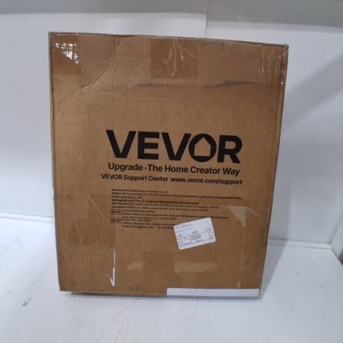 VEVOR PORTABLE FOLDABLE TRAVEL CAMPING TOILET WITH STAINLESS STEEL FRAME - 350LBS MAX - BLACK - (MODEL: XZY404) image 4